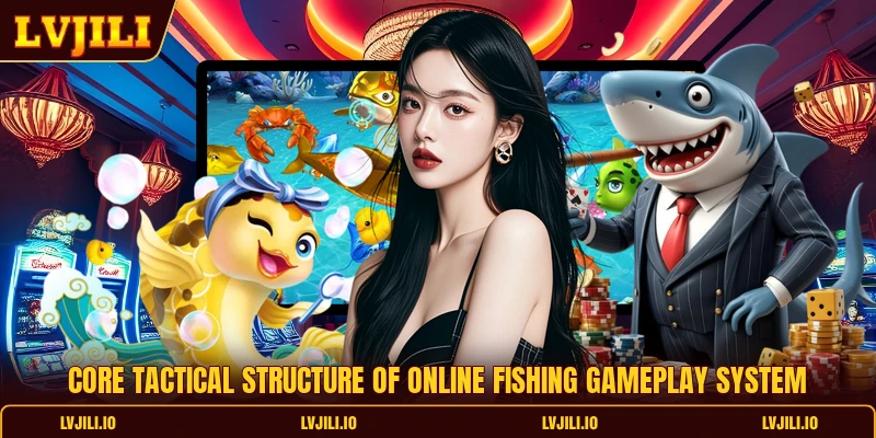 Core tactical structure of online fishing gameplay system