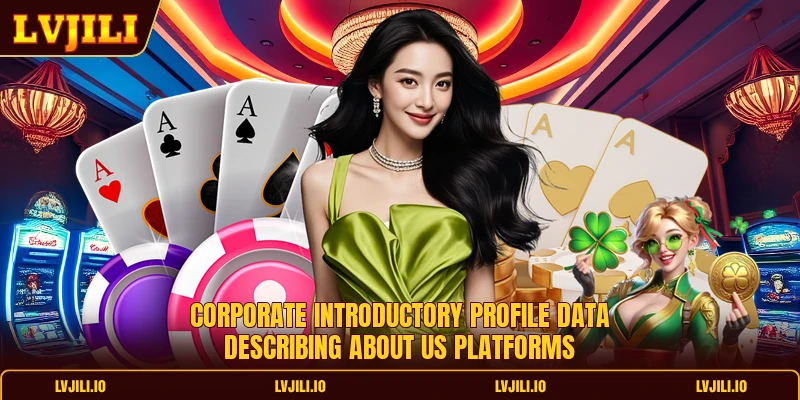Corporate introductory profile data describing about us platforms