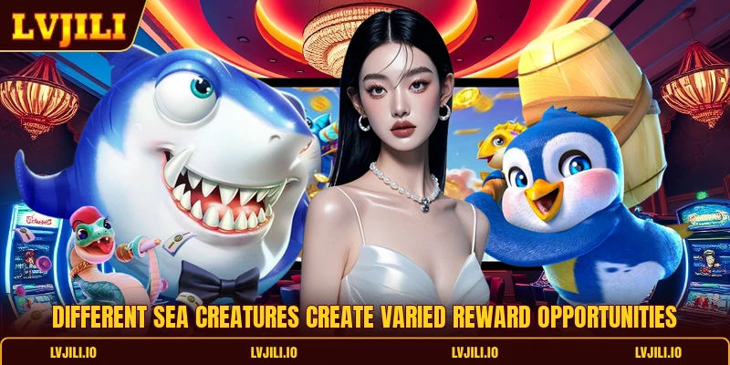 Ocean Crown Hunter - Enter A Thrilling Deep-Sea Hunting World 2 Different sea creatures create varied reward opportunities
