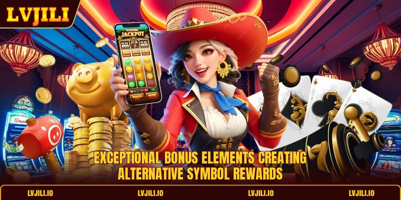 Exceptional bonus elements creating alternative symbol rewards