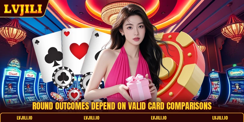 Round outcomes depend on valid card comparisons