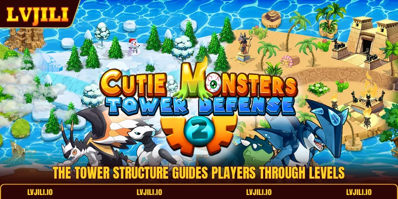 The tower structure guides players through levels